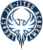 Legacy Jiu-Jitsu Academy logo with dragon emblem and text.